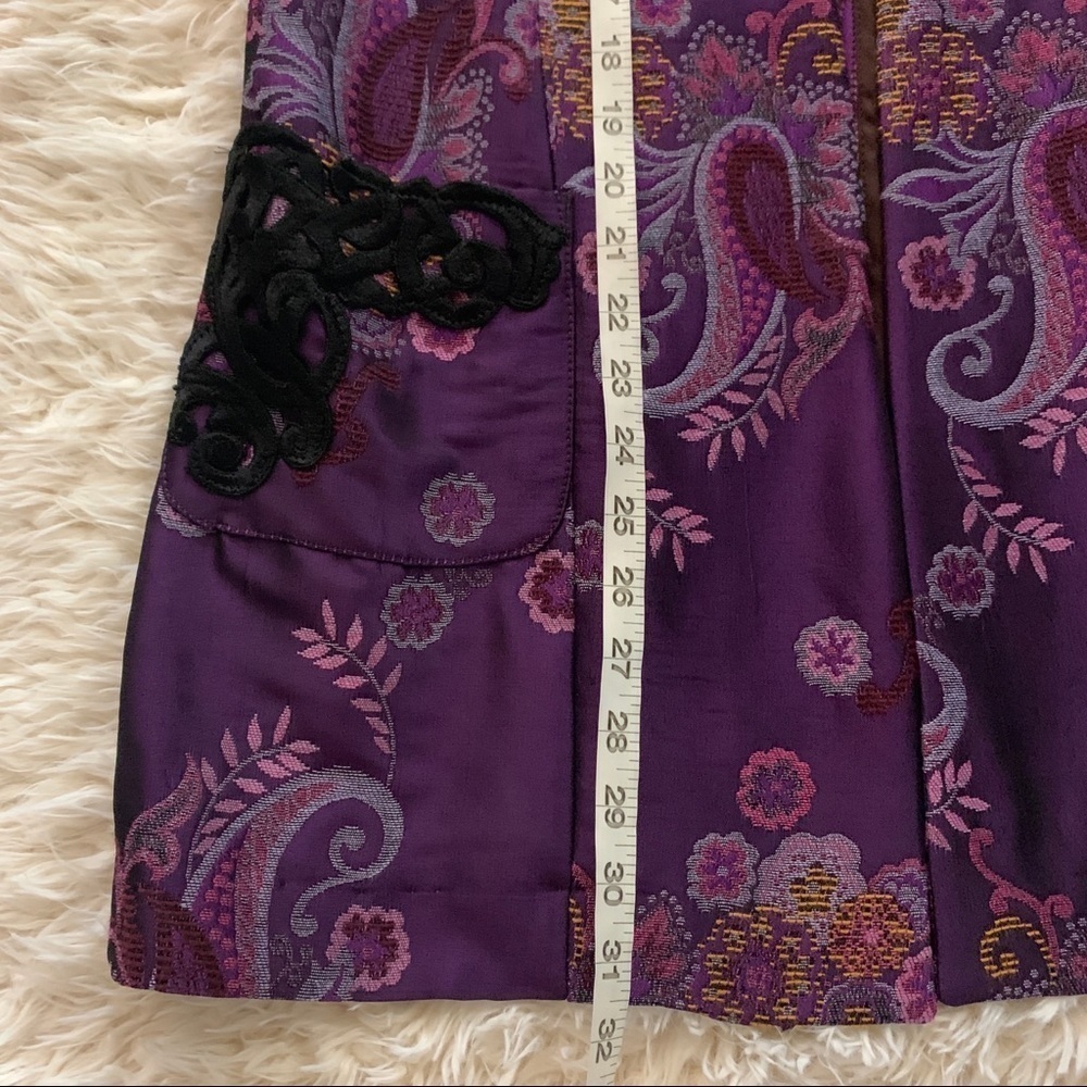 Vintage ISABEL Purple Paisley Tapestry Coat - Picture 13 of 15